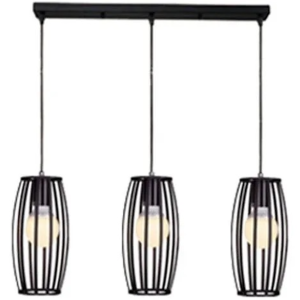 Pendant Light - Row of Three - Black