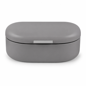 Bread Box 33.5x23.5x14cm for Rolls Pastries Cakes - Grey