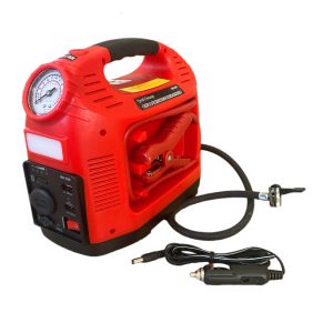 Rechargeable Portable Car Battery Starter With Air Compressor