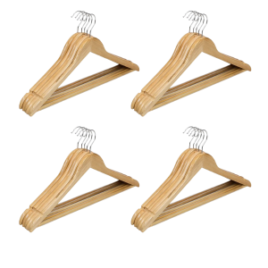 Wooden Hangers - Keep Your Wardrobe Organised in Style - 20 Pack