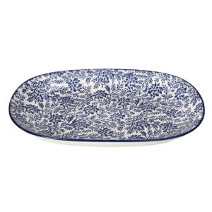 Floral Design Platter Plate 31.6cm - Set of 8