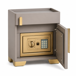 Luxury Safe Digital Keypad and Gold Accents Secure with a and Designed
