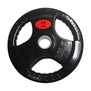 Single 15KG Barbell Plate - Easy-Grip, Gym & Home Use
