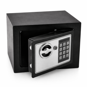 Electronic Wall Safe - Keypad Lock, Small, Black