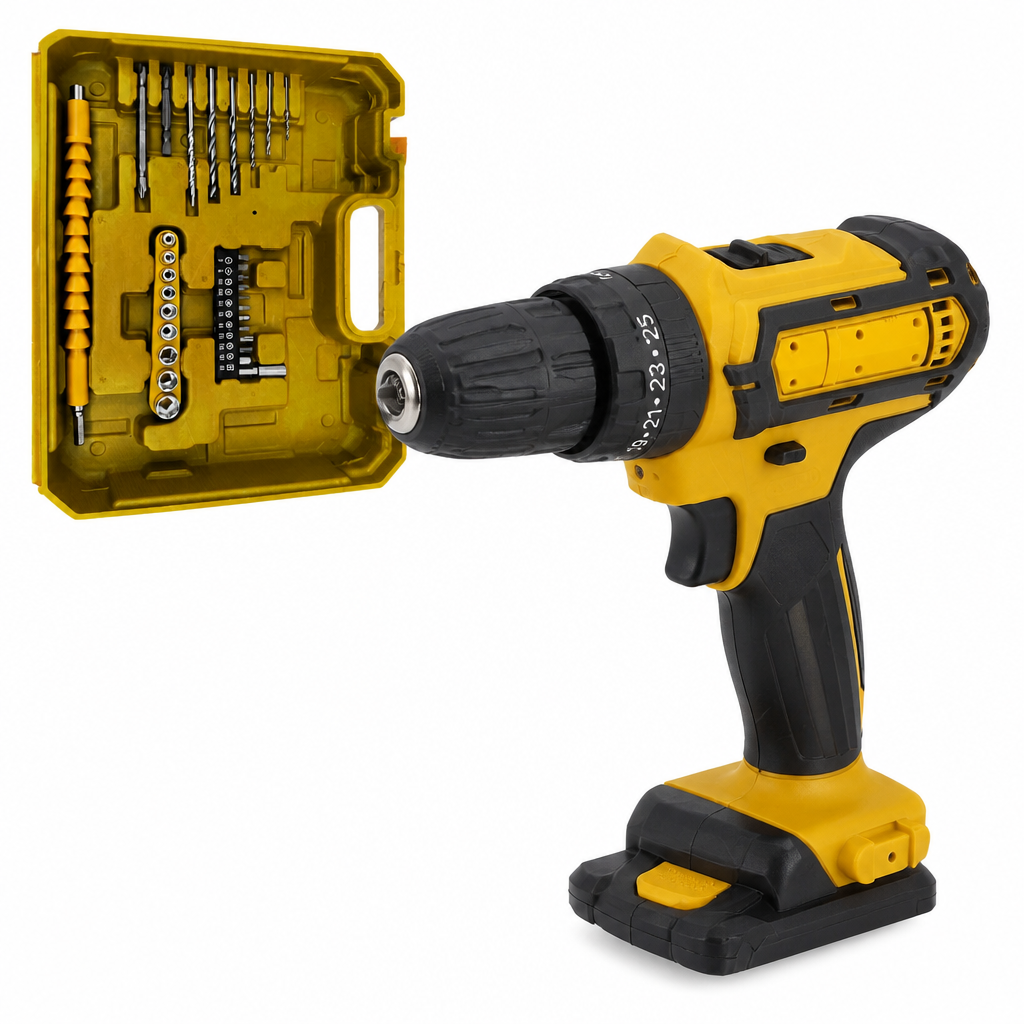 Electric Drill Set with Multiple Attachments for Home Projects