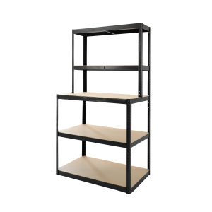 Tower Rack Pro - 5-Tier Shelving & Workbench combo - 100 x 60 x 180 cm