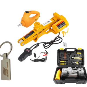 2 Ton Electric Car Jack Pump Tool Set With TIT Keychain