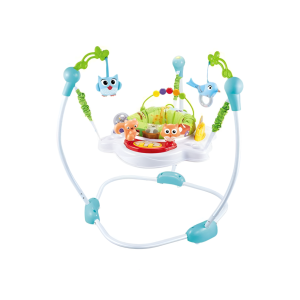 All-In-One Baby Walker and Jumper with Adjustable Height and Play Features