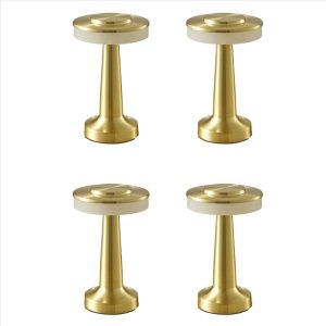 Touch Led Rechargeable Table Lamp Dining Table Bar Table Lamp Gold
