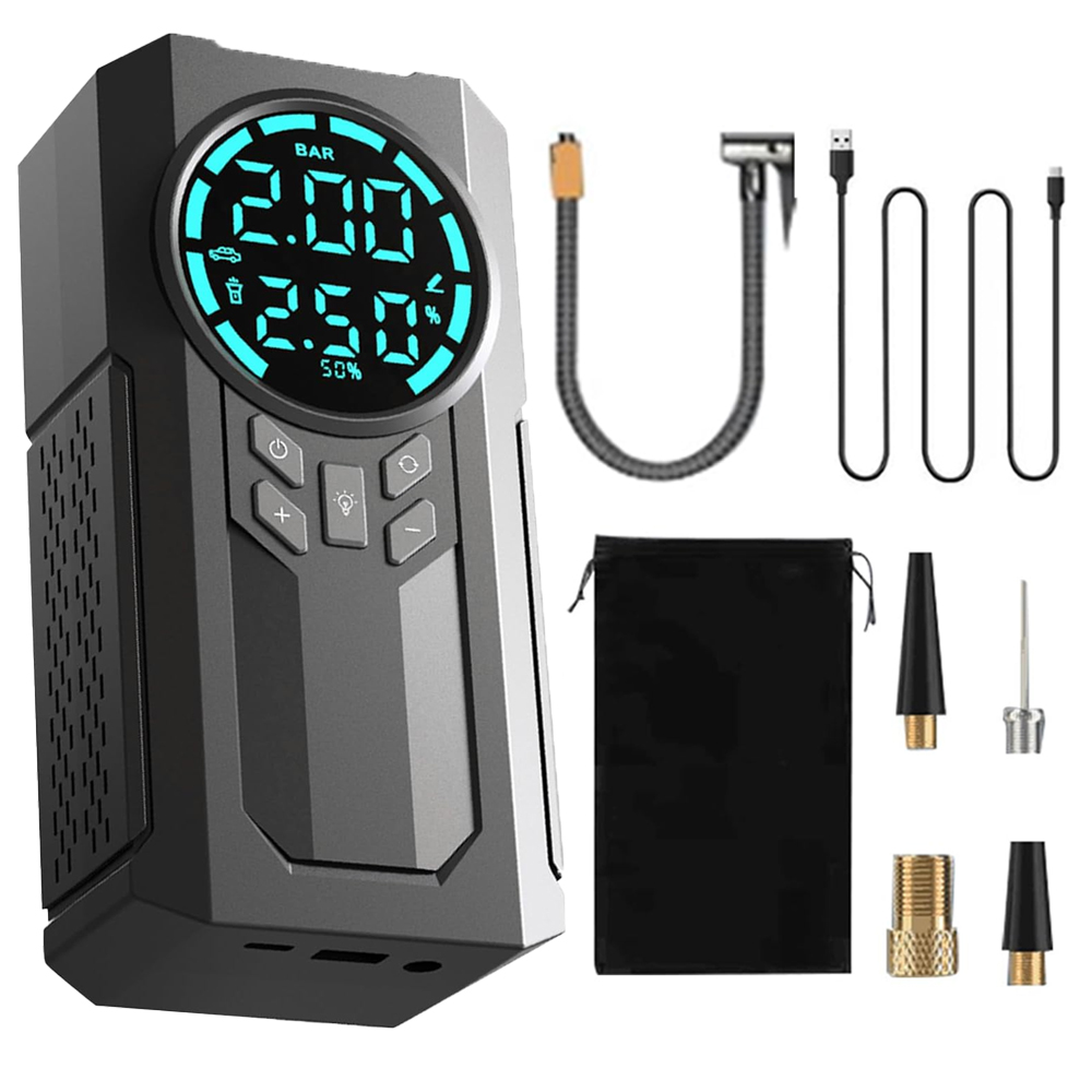 Compact Rechargeable Portable Tyre Inflator Pump Air Compressor |JN088