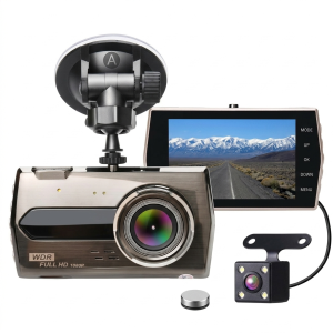Dual Lens Dash Cam-Full HD 1080P Camera,Loop Recording and Parking Monitor