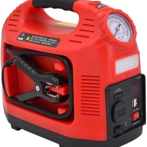 Rechargeable Portable Emergency Power Bank With Air Compressor