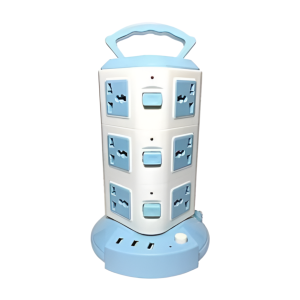 Multi-Purpose Portable Four-Layer Tower Socket with USB Ports