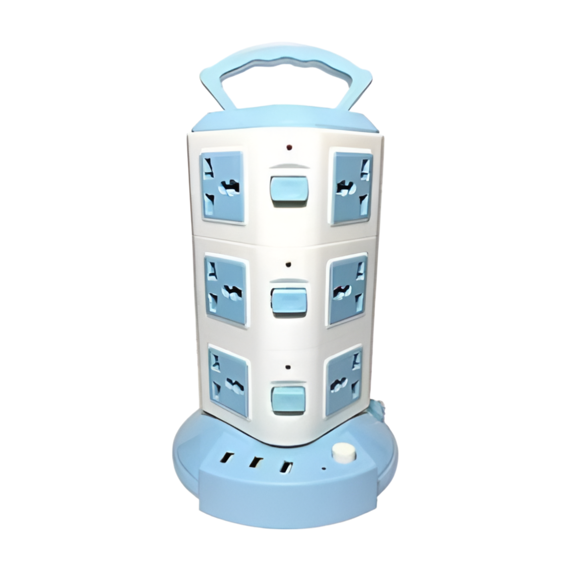 Multi-Purpose Portable Four-Layer Tower Socket with USB Ports