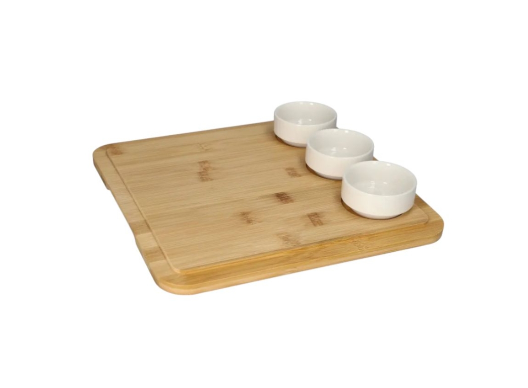 CZT40-02-Serving Board & Bowls-Set 4 Piece