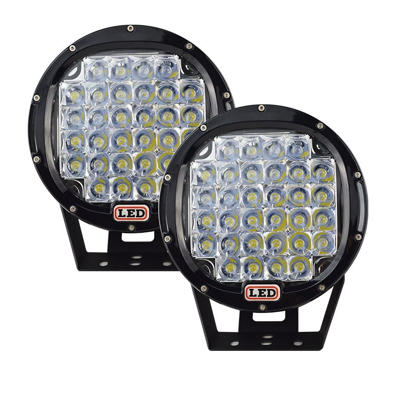 2pcs 9 inch Black Led Car Light 96W