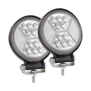 4-Inch Heavy-Duty Large-View Cross Round Spot Light - Pack Of 2