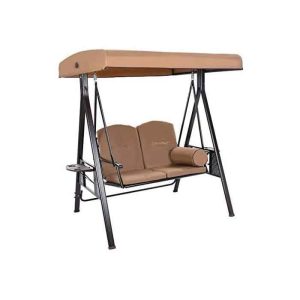 2-Seater Garden Swing Chair with Canopy - Patio Hammock Bench