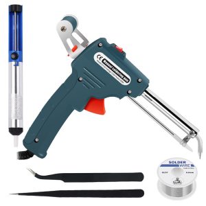 Soldering Iron Kit, 60W Hand-held Automatic Soldering Gun with Solder Wire