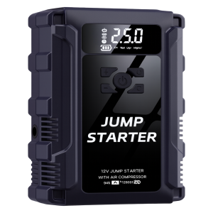 Portable Jump Starter - 12V, Air Pump, Emergency