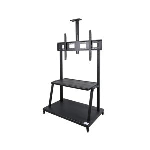60''- 100'' Mobile Floor Flat TV Monitor Mount Stand with Wheels