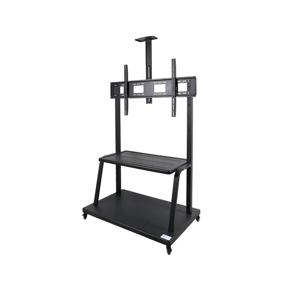 60''- 100'' Mobile Floor Flat TV Monitor Mount Stand with Wheels