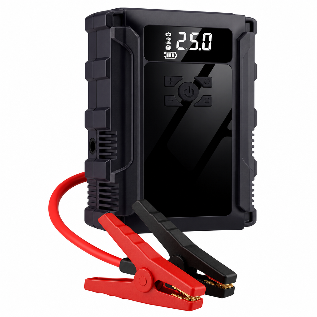 Portable Air Compressor 12V Jump Starter Battery Boosting