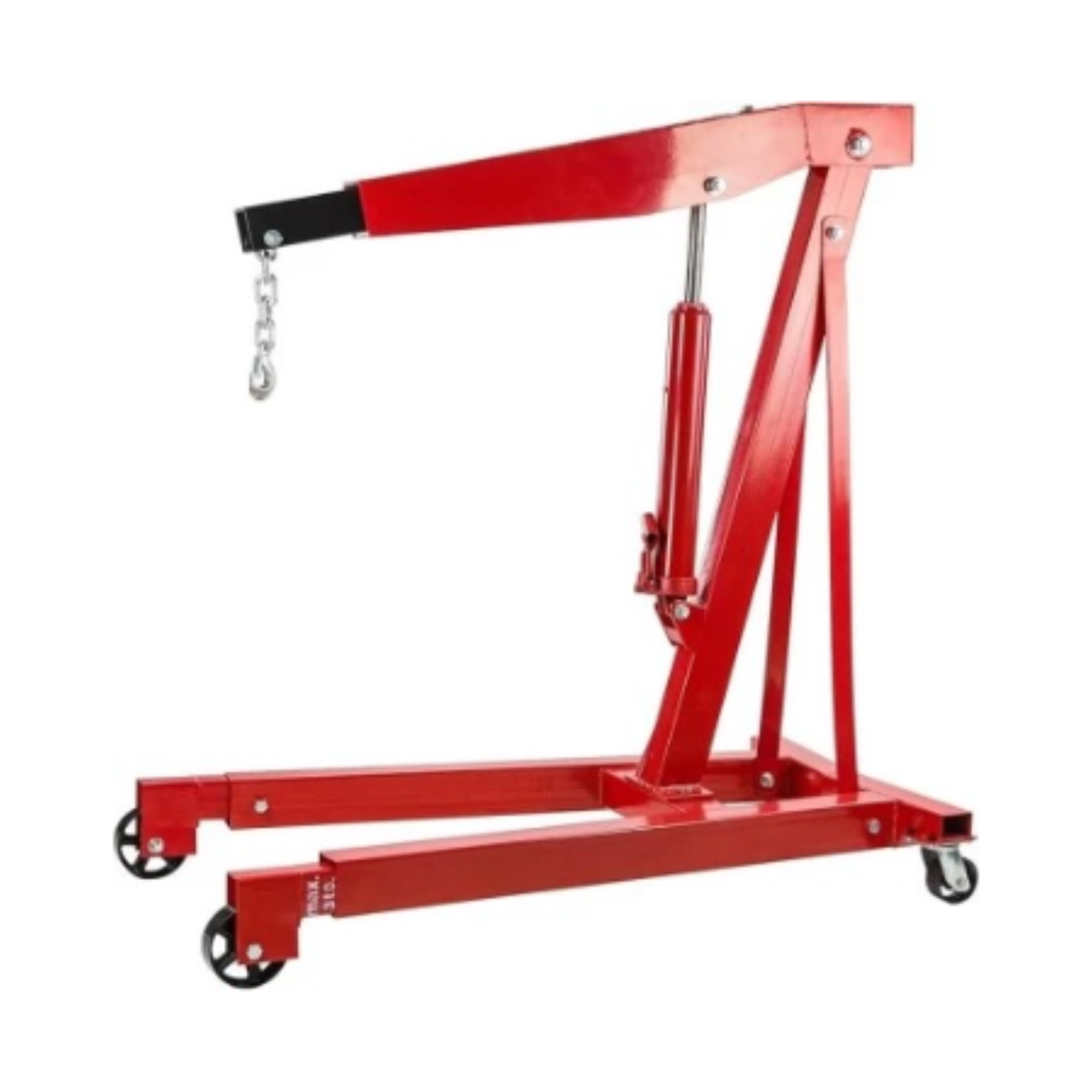 3 Ton Hydraulic Engine Crane - Folding Shop Hoist for Workshop