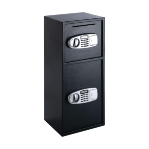 Double-Door Safe Box - Digital Lock and Key Access for (Home or Office Use)