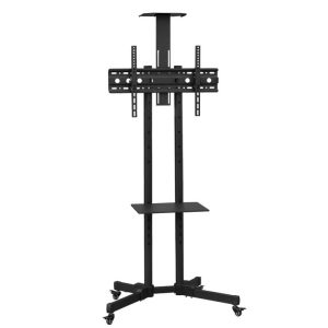 G24-1-1 Universal Mobile TV Stand 32-65 Inch with Adjustable Shelf & Wheels