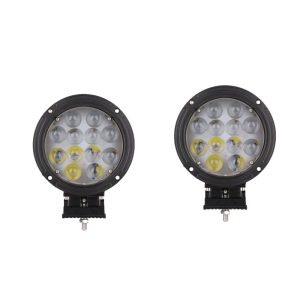 2Pcs 60W 7Inch Round LED Spotlight For Off-road SUV Jeep