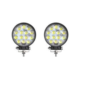 2Pcs 4D 42W Round LED Work Light For off-road ATV UTV