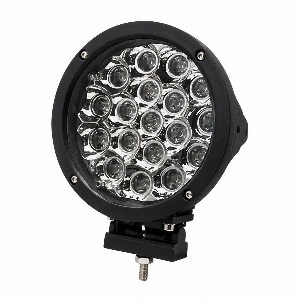Round LED Light with Multiple Bulbs and Mounting Bracket Easy Installation