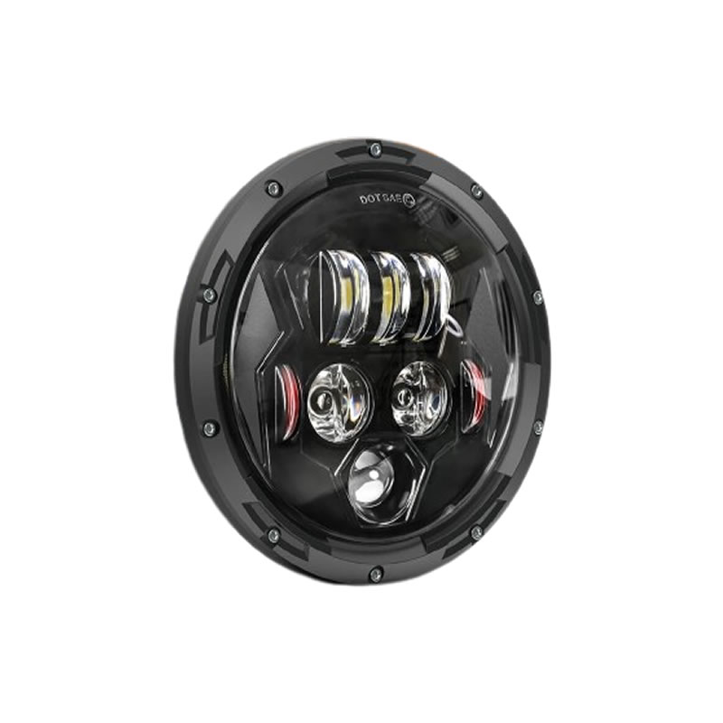 Emergency Vehicle Strobe Light with Warning Hot Surface Label