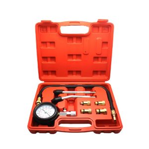 Pressure Gauge Kit with Adapters and Hoses for Measuring Up to 6 Bar