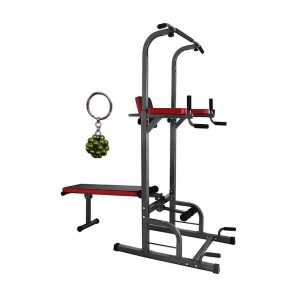 10 in 1 Power Tower Sit Up Bench Adjustable Pull Up Bar And Keyholder