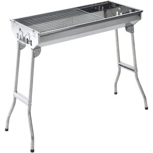 Stainless Steel Portable Grill 73x33cm Folding Design 70CM Height