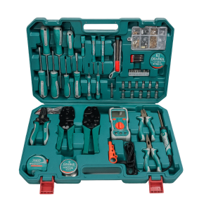 Mechanic Tool Set Comprehensive Tool Set in a Green Case Including Wrenches