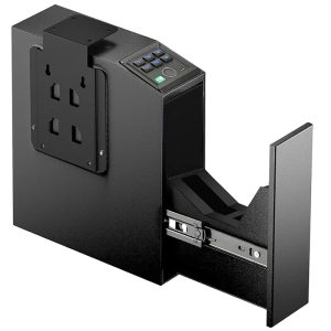Biometric Handgun Safe With Quick Access Sliding Door & 6 Digit Keypad