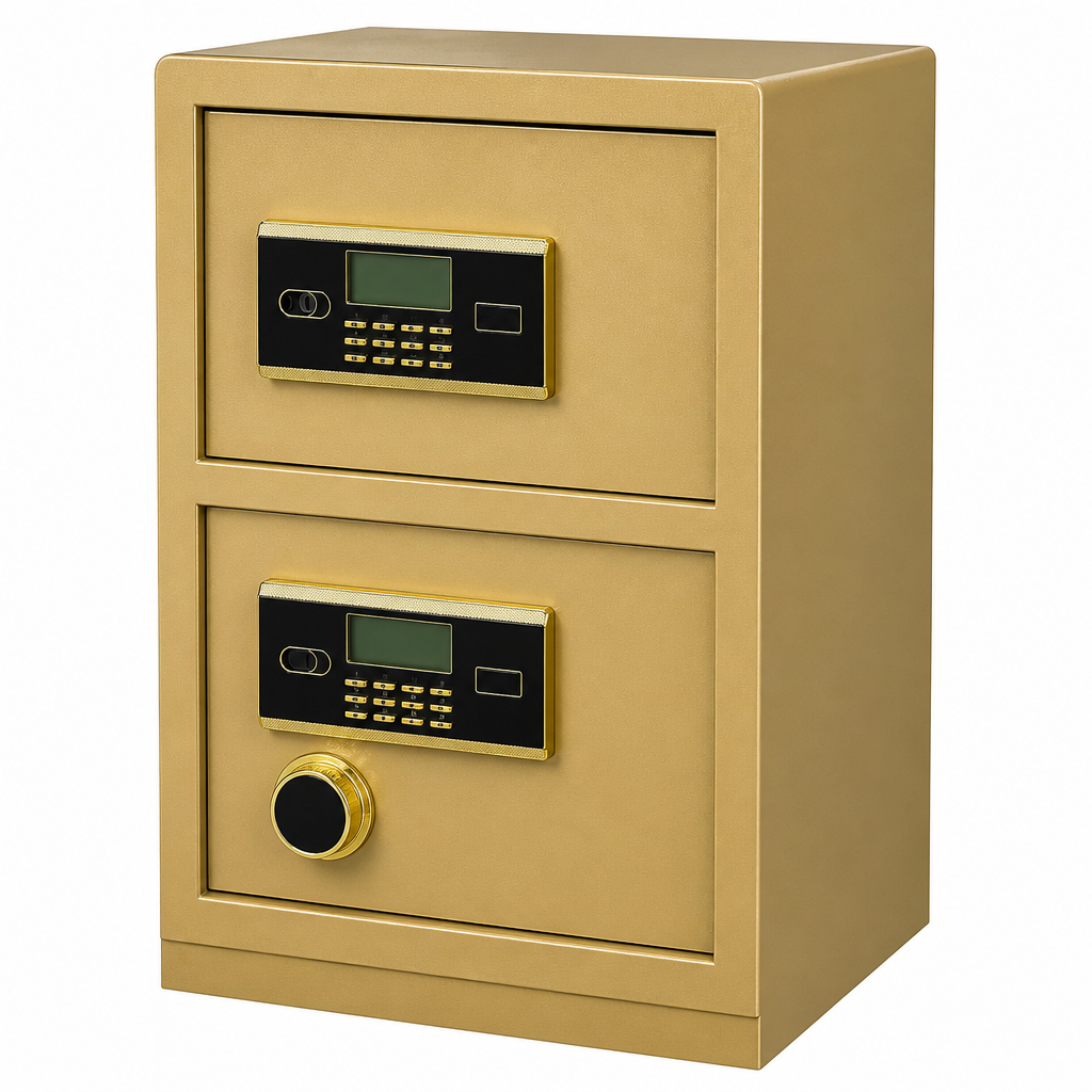 Electronic Safe 80x40x40cm with Dual Electronic Lock Keypad and Dial