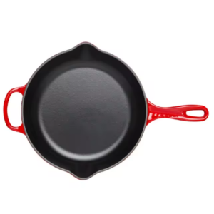 26cm Red Cast Iron Skillet Pan