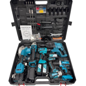 6 Piece Portable Lithium-Ion 21v Power Tools Set