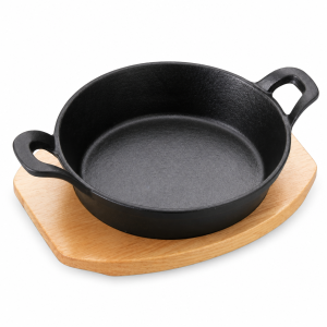Cast-iron Griddle with Wooden Board