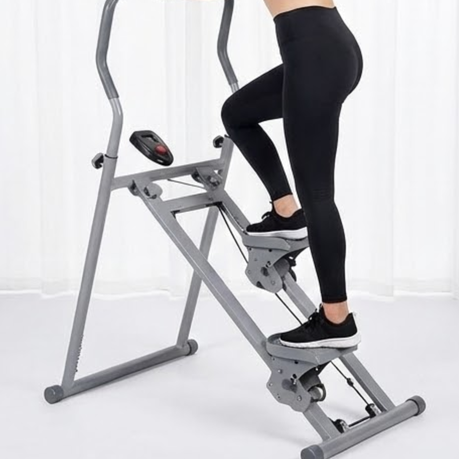 Foldable Vertical Stepper Climber Machine for Total Body Home Cardio